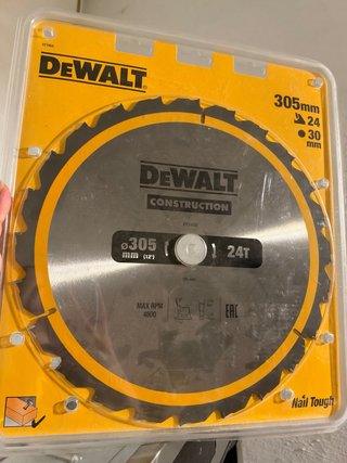 Disco Sierra DeWalt 305mm 24T