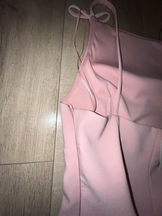 Top rosa tirantes lazo Zara