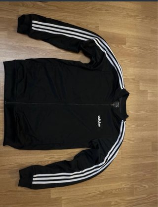 Sudadera Adidas Negra con Cremallera