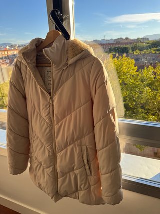 Chaqueta acolchada KE beige talla S