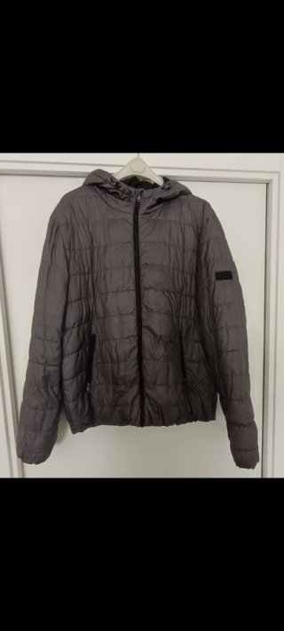 Chaqueta Acolchada Gris Hombre.