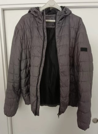 Chaqueta Acolchada Gris Hombre.