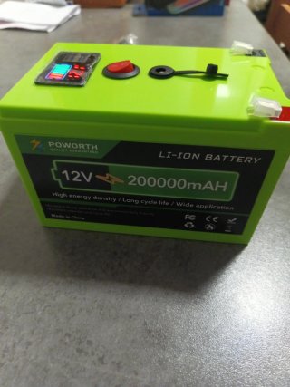Batería Litio POWORTH 12V 200000mAh
