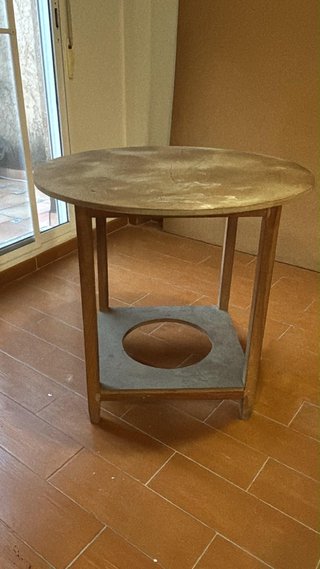 Mesa camilla redonda madera. URGE VENTA X REFORMA