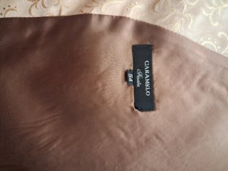 Chaleco Brocado Beige Talla 54 (XL)