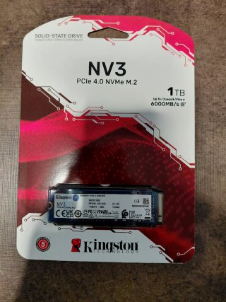 Kingston NV3 SSD 1TB PCIe 4.0 NVMe M.2