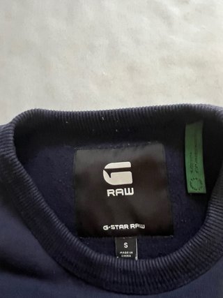 Sudadera G-Star Raw Talla S con etiqueta int. Aut.