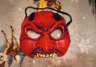 Careta de diablo roja