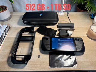 Steam Deck 512GB + 1TB micro SD y Accesorios