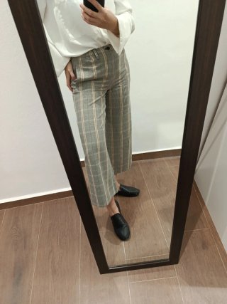 Pantalón cuadros Maje Talla 34