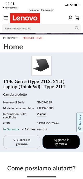 Lenovo T14s Gen 5 (ThinkPad) 21LS/21LT