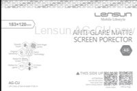 Protector Pantalla Hidrogel Lensun Anti-Glare