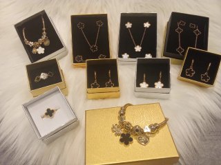 Conjunto de Joyas: Collar, Pulsera y Pendientes