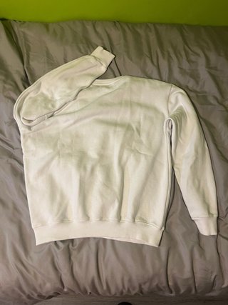 Sudadera Moncler Blanca con logo en el pecho