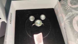 Conjunto Pandora Anillo y Pendientes Plata