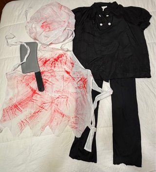 Disfraz Cocinero Sangriento Halloween Talla Única