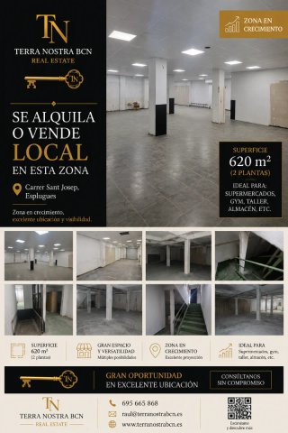 LOCAL 2 PLANTAS 642m² ,ESPLUGLES