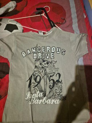 Camiseta Gris Pull&Bear Talla S