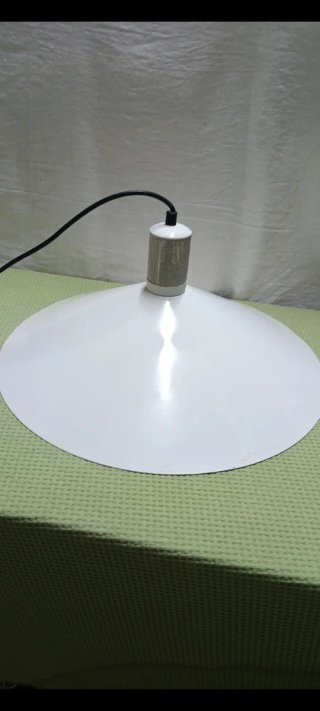 Lampadario a fungo bianco