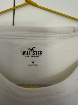 Camiseta Hollister London Blanca Talla M