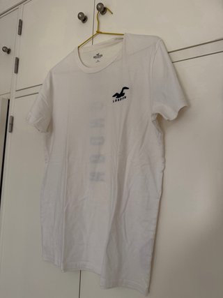 Camiseta Hollister London Blanca Talla M