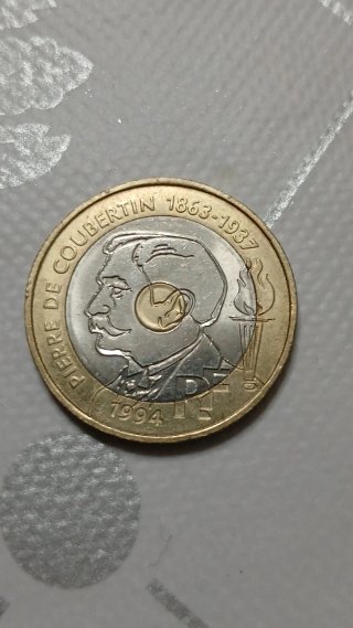 Moneda Conmemorativa Pierre de Coubertin 1994