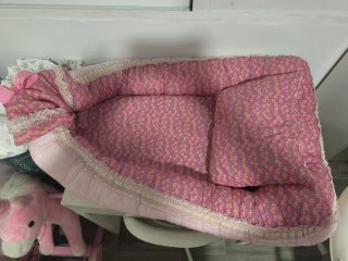 Nido para bebé con estampado floral