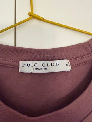 Camiseta Polo Club Morada Talla M