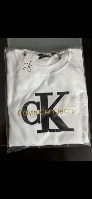 Sudadera Calvin Klein CK Blanca