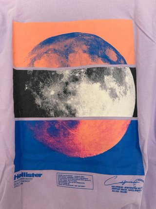 Camiseta Hollister Morada Talla M