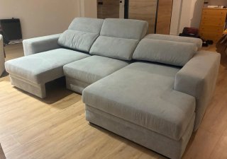 Chaise Longue Reversible Gris