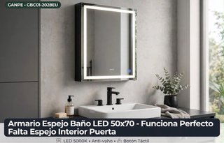 Armario Espejo Baño LED 50x70