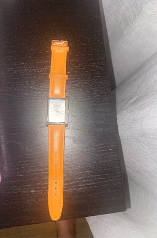 Reloj Lotus Rectangular Correa Naranja