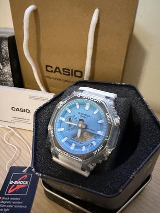 Reloj Casio G-Shöck Azul y Blanco