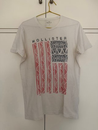 Camiseta Hollister Blanca Talla M