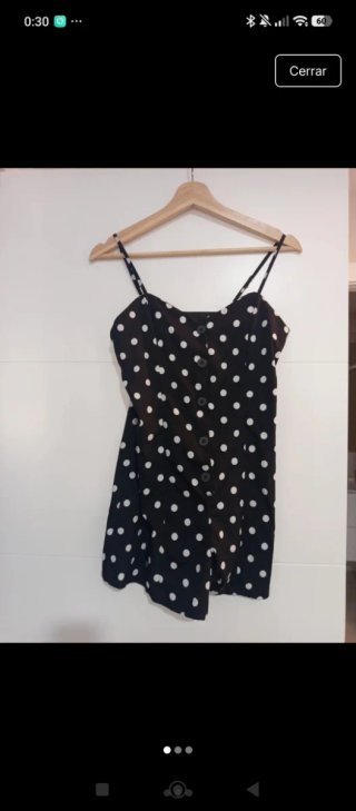 Mono corto de verano con lunares de pantalón