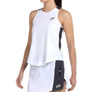 Camiseta Bullpadel Mujer Blanca y Gris