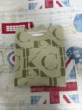 Sudadera Calvin Klein Beige Logo