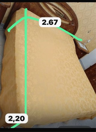 Copriletto matrimoniale sartoriale oro