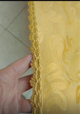 Copriletto matrimoniale sartoriale oro