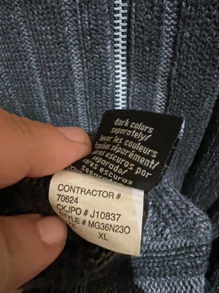 Chaqueta cardigan Punto Calvin Klein talla XXL