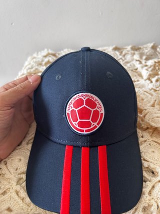 Gorra Adidas Colombia Fútbol Azul Roja