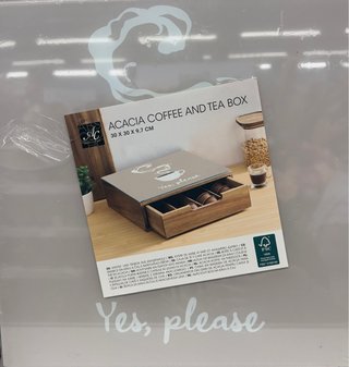 Caja de Almacenaje de Madera y Vidrio