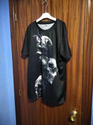 Camiseta Calaveras Negra Talla L/XL