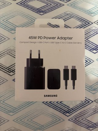 Cargador Samsung 45W USB-C Carga Rápida PRECINTADO