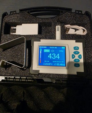 Medidor de CO2 Profesional Portátil