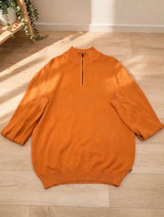 Jersey Quarter Zip Hugo Boss Naranja