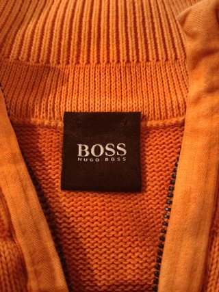 Jersey Quarter Zip Hugo Boss Naranja