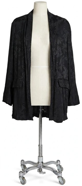 Kimono Blazer Fluido Negro Pull&Bear S - Jacquard