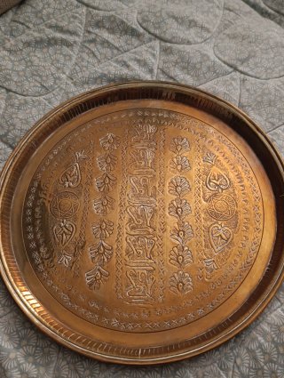 Bandeja Vintage Artesanal Estilo Árabe